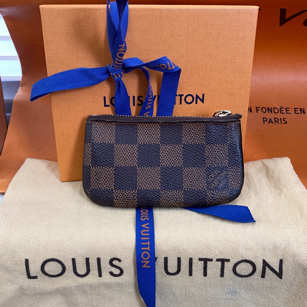 Louis Vuitton Pochette Cles Key Pouch Damier Ebene